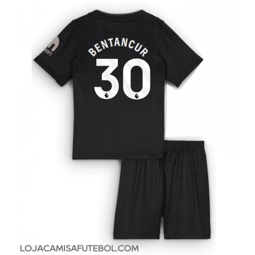 Camisa de Futebol Tottenham Hotspur Rodrigo Bentancur #30 Equipamento Secundário Infantil 2025-26 Manga Curta (+ Calças curtas)